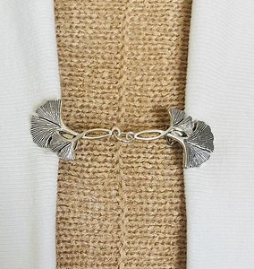 Sweater Clips Ginkgo Cardigan Clasp Silver Sweater Clip Leaf Dress Clip Leaves Coat Clasp Floral Jewelry Birthday Gift for Her Fabulici - Etsy