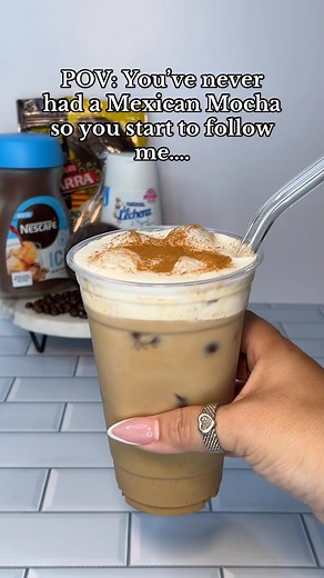𝐃𝐞𝐧𝐢𝐬𝐬𝐞’𝐬 𝐂𝐚𝐟𝐞́𝐜𝐢𝐭𝐨 𝐁𝐚𝐫, 𝐲 𝐌𝐚́𝐬 | POV: You’ve never had a Mexican Mocha so you start to follow me…. 𝐌𝐞𝐱𝐢𝐜𝐚𝐧 𝐈𝐜𝐞𝐝 𝐌𝐨𝐜𝐡𝐚 What I used… •3 teaspoons Nescafe ice @nescafeusa... | Instagram