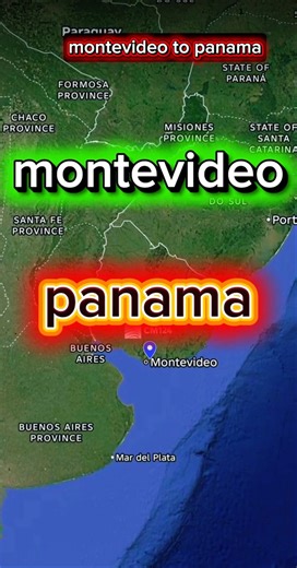 Montevideo 🇺🇾 to Panama City 🇵🇦 Flight Route South America Travel ✈️🌎