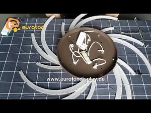 LED Deckenlampe 2042 Serie Montage Anleitung Eurotondisplay.com