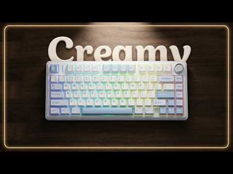 THE CREAMIEST KEYBOARD? Aula F75 Graywood Switches Keyboard Review
