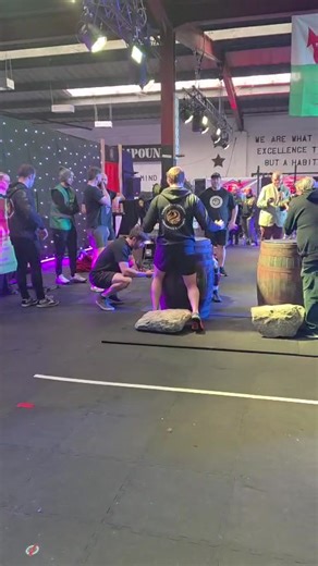 Event 5 - Natural Stone Loading 40kg - 100kg. I’ve loaded all these stones on stone training day, but not quite on this day. Crushed my ribs on the 95kg. Not sure whether it was when I fell backwards with it or when I tried loading it the second time and my belt dig under my ribs and pulled them outwards. #strongwoman #strongwomen #internationalwomensday #stoneloading #naturalstones