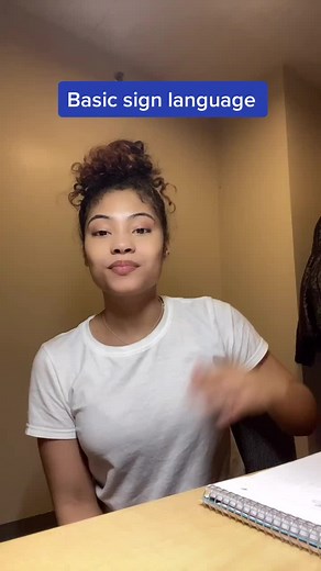 Some basic sign language 🤟🏼 #signlanguage #hearingimpaired #fyp #viral