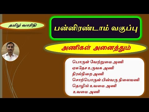 12ஆம் வகுப்பு அணிகள் அனைத்தும், 12th tamil all anigal, இலக்கணம், நிரல்நிறை அணி, நோய்நாடி நோய்முதல்.