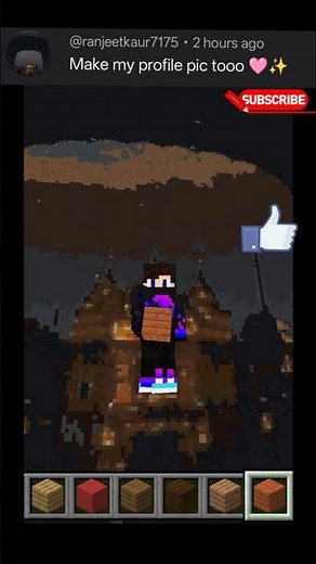 I make a profile pic of my subscriber 🤔#subscribe #minecraft