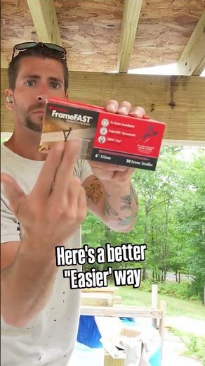 PROs everywhere are turning to FrameFAST for their carrying beam projects! #shorts #fastenmaster