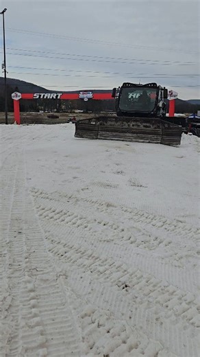 Good size track here at Seneca Allegany Resort & Casino in Salamanca, NY for Snocross. The snow is deep and the racing g with he reversed! Yes they are doing right hand turns this weekend. With the good snowpack, the track will.make a dog leg up the hillside again to extend those lap times. 2 full days of racing on deck. The weather may be warmer that a desired but that will have no bearing on the show! | Snowmobile Racing Network