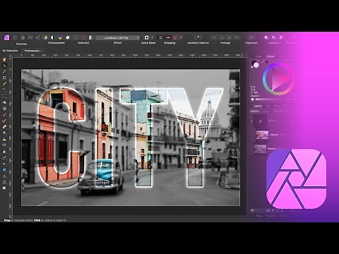Easy Text Effect Affinity Photo Tutorial