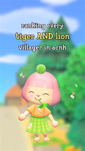 ranking every TIGER and LION villager! 🐯🦁 #acnh #animalcrossing | Newhurizons