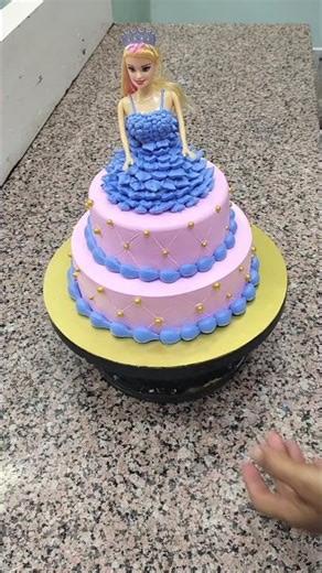 Barbie cake Design #cake #shorts #barbie