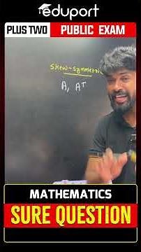 Symmetric Matrix | Eduport Plus Two
