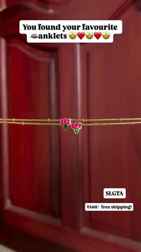 Minimal Lotus Anklet 🌸 Stylish & Elegant Look