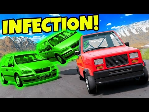 Zombie Infection Car Hide and Seek But with TERRIBLE CARS! (BeamNG Drive Mods)