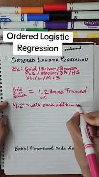 Ordered Logistic Regression #econometrics #statistics #datascience