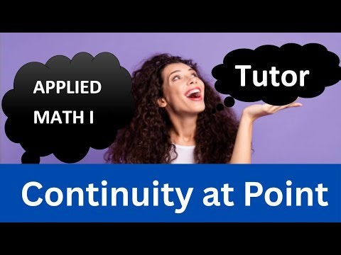 Continuity at a Point Explained In English