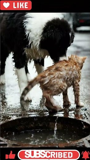 Hero Dog Saves Cat Stuck in Drain – Unbelievable Animal Rescue!