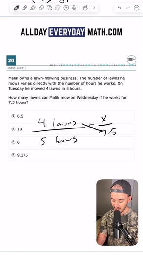 2025 8th Grade Math STAAR Test - Problem 20