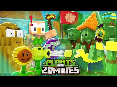 I played PLANTS vs. ZOMBIES in Minecraft!