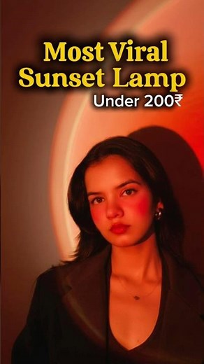 Sunset Lamp Hack for Aesthetic Reels✨Easy Lighting Setup for Reels & Photos #lighteffect #fypシ #dp