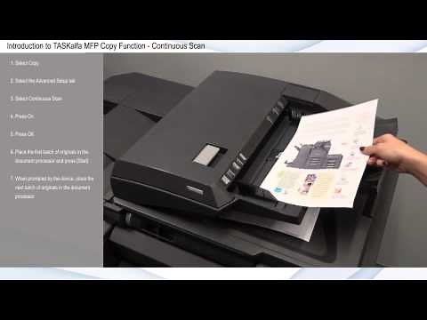 Copy Function - Continuous Scan