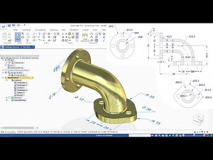 Pipe Bend Exercise in SolidEdge | SolidEdge Exercise - 6 | Sweep Bend in SolidEdge