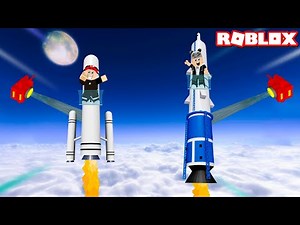 We Got Robots That Collect Fuel for Our Rockets!! - Roblox 3-2-1 Blast Off Simulator with Panda