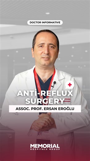 🤢 Persistent heartburn, chest burning, regurgitation, and reflux symptoms that reduce quality of life can be managed with surgical approaches. 🧑‍⚕️ Assoc. Prof. Dr. Ersan Eroğlu from Memorial Bahçelievler Hospital shared insights on modern approaches and treatment options in reflux surgery. | Memorial