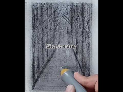 Tutorial Tow Easy Ways to Drawing Rainy Nature with Pencil || How to Draw Rainy Season Scenery? |🌧️☔