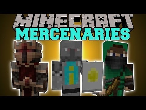 Minecraft: ELITE MERCENARIES (HIRE GUARDS TO PROTECT YOU!) Mod Showcase,