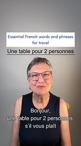 33K views · 808 reactions | Happy Valentine's Day!  Here's how to ask for a table for 2 in French!  For more essential French phrases, get my French/English e-book with audio , Fast French for your Paris Trip!   https://www.speaklikeaparisian.com/product-page/paris-travel-guide | Speak like a Parisian | Facebook