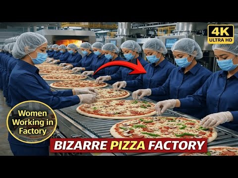 Inside a Modern Pizza Factory: From Raw Dough to Perfect Melting Pieces | Factory Processes