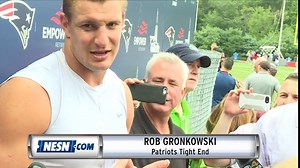 Rob Gronkowski on Tom Brady's birthday, adjusting to training camp