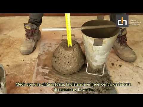 Ensayo cono de Abrams / Ensayo asentamiento del hormigón / Ensayo revenimiento del concreto