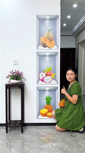 This Fruit Wall Decor Is a Total Room Glow-Up! 🍍🍈✨