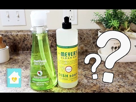 METHOD VS. MRS. MEYER'S DISH SOAP COMPARISON | THE BEST NATURAL DISH SOAP