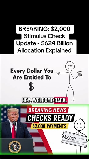 BREAKING: $2,000 Stimulus Check Update - $624 Billion Allocation Explained #stimulus #socialsecurity #breakingnews #seniors #fyp