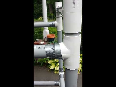 PVC kayak storage rack