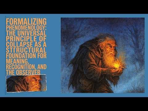 Formalizing Phenomenology: The Universal Principle of Collapse as a Structural Foundation