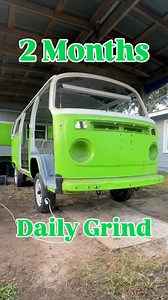 #month2 of working daily on my 1977 VW Campervan was extremely productive physically and mentally for myself. I’m super excited to share this journey with you all! #fyp #restoration #vwbus #builtnotbought #vanlife #diy #greenmachine #vanbuild #baywindow #project #projectcar #vw | The Green Machine