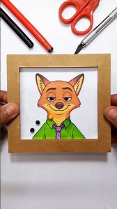 Zotopia 2 Nick Wilde DIY Cardboard Pinball Easy Craft Challenge Game 🧩 #zootopia2 #cardboard #game