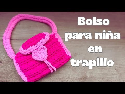 ✨😊Hermosa cartera en trapillo 🧶🧶🧶