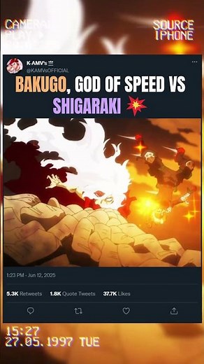 BAKUGO, GOD OF SPEED VS SHIGARAKI 💥 | #anime #animeedit #myheroacademia