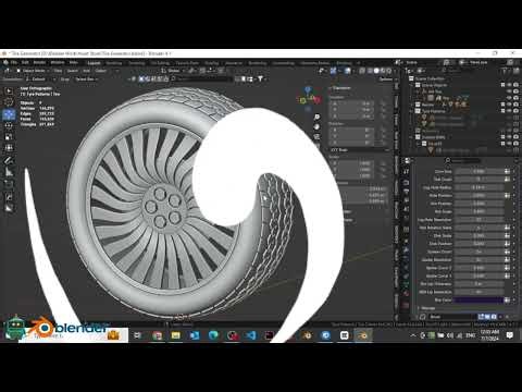 blender geometry nodes Car Tires in One Minute