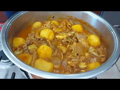 How to make Trotters & Tripe curry/ mogodu