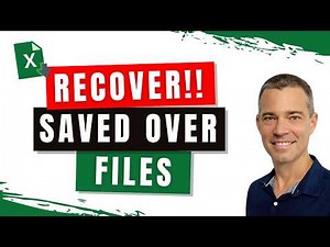 EASILY Recover a PREVIOUS VERSION of a SAVED OVER File in Excel 365