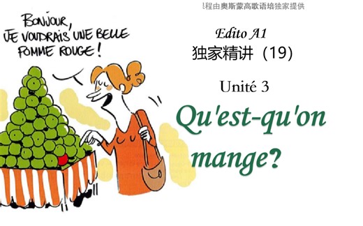 法国原版教材Edito A1第十九课