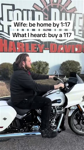 Selective hearing at its finest #viral #funny #harleydavidson #m8 #tiktokviral