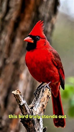 This Red Bird Will Blow Your Mind! 🔴🐦 #facts #birdingparadise #animals #wildlife #shorts