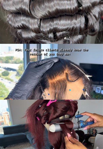 Babe… the version of you who posts her wigs with zero hesitation? The version of you who doesn’t second-guess her bleaching, her plucking, or her styling? The version of you who KNOWS her work is clean before she even picks up the camera? She’s not far. She just needs skills that match her ambition. The Complete Wig Customization Tutorial gives you the 3 core techniques that finally pull you into alignment: ✨ Clean, even bleaching ✨ A middle part that looks like it’s growing out your scalp ✨ A n