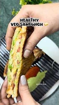 Healthy￼ vegetable sandwich🤤👌🏻#platedbymom #healthysandwich #homemadefood #5minrecipe